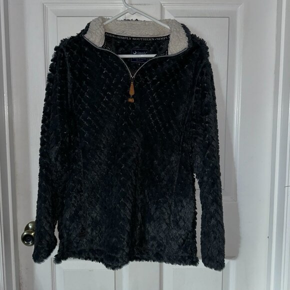 Very Soft and Fuzzy 1/4 Zip by Simply Southern Size Small - Picture 1 of 3